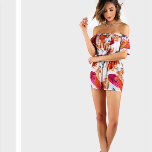 Palm print romper - Picture 3 of 4